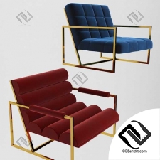 Кресла Channeled Gold finger Lounge Chair