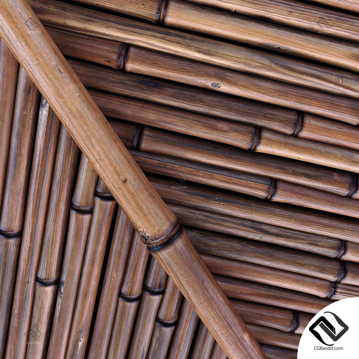 Потолок из бамбука - 57 фото