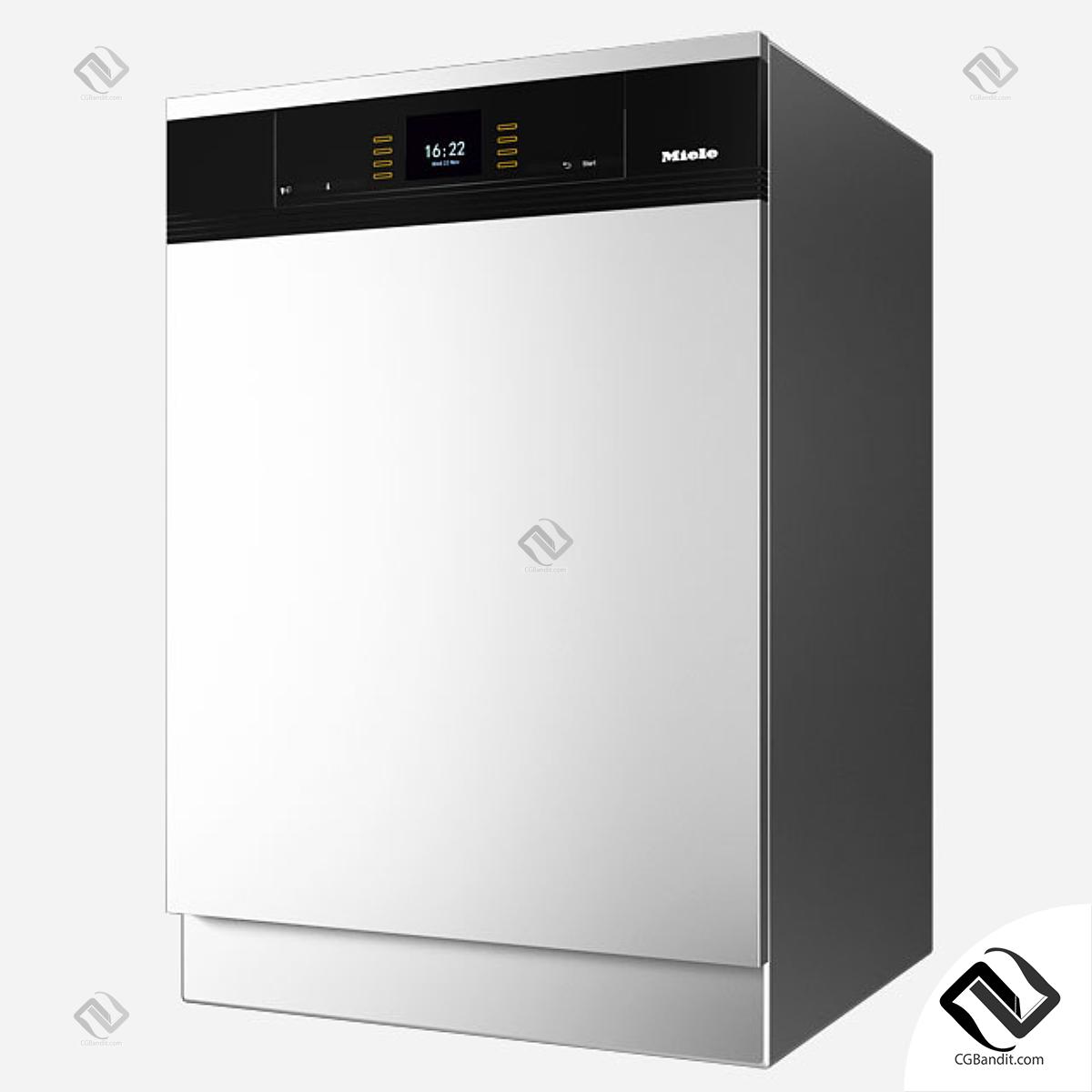 Посудомоечная машина Miele G 6900 SCi 3D модель скачать на CGBandit в  формате 3d max, 3ds, obj, fbx, материалы Vray, Corona Render